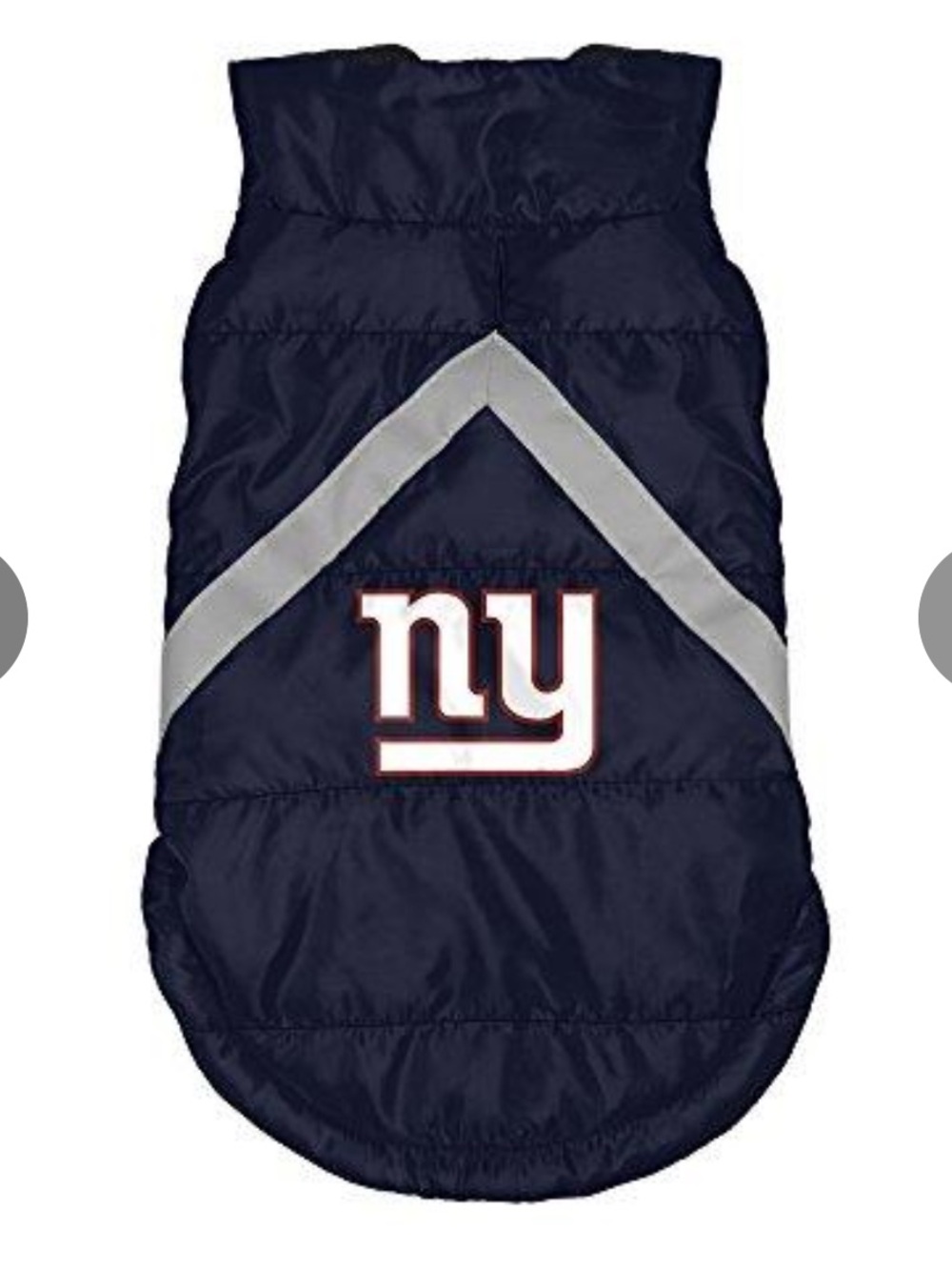 NEW Littlearth NFL Dog Puffer Vest - New York Giants - XS